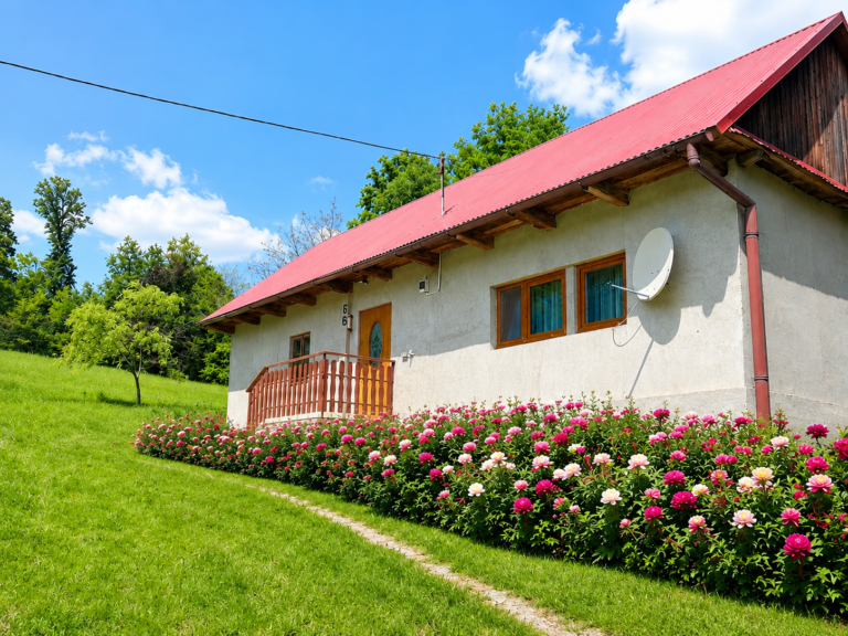 Borówna gm. Lipnica Murowana – działka z budynkami.